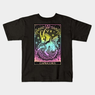 Zodiac sign tarot card Capricorn Kids T-Shirt